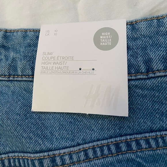 Brand New H&M Straight Leg Ankle Length Jeans - Picture 4 of 5